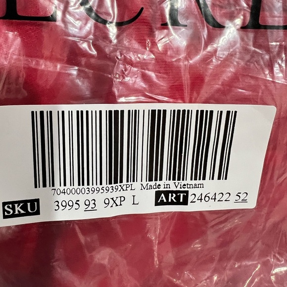 NEW‎ NIP VS PINK Victoria Secret red half zip up crop crew sweatshirt L large - Picture 6 of 6